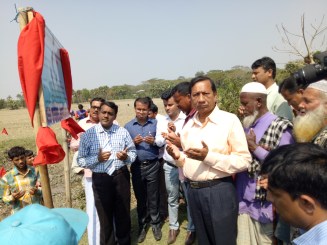 Figure 5-Multi-stakeholders participating in canal inauguration on the 28th February 2018